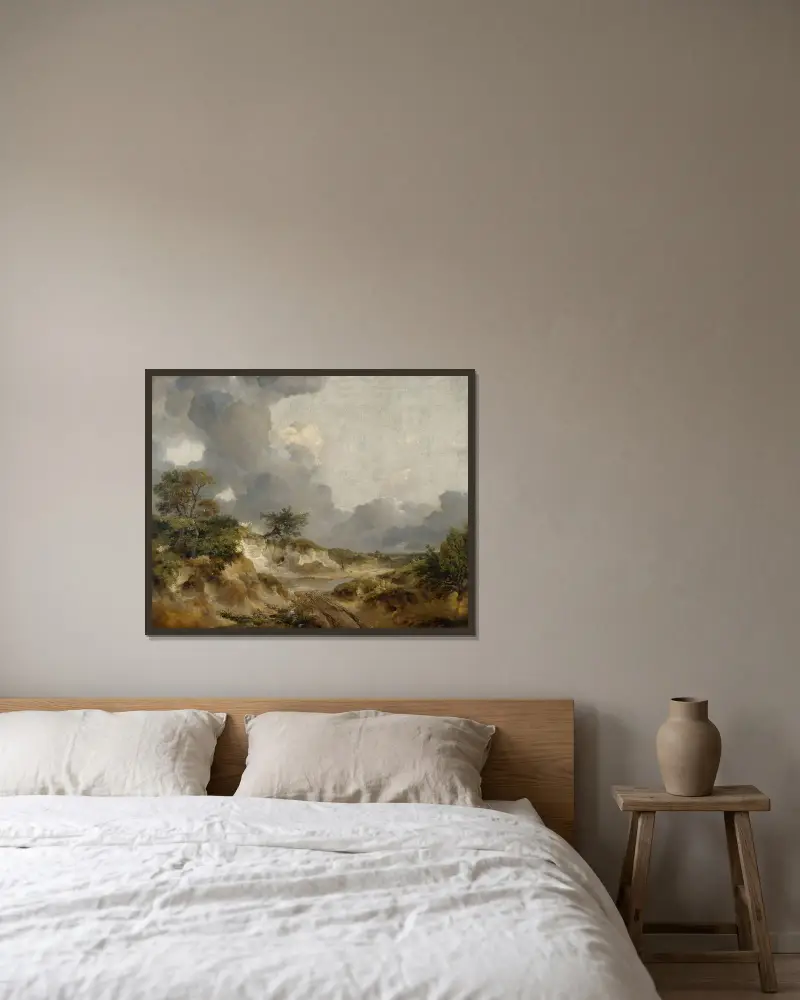 Widok w Suffolk, 1746, Thomas Gainsborough w ramie na ścianie