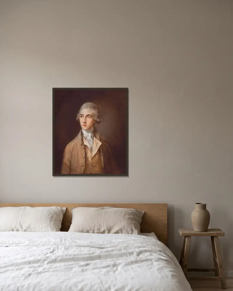 Edward Swinburne von Thomas Gainsborough gerahmt an einer Wand