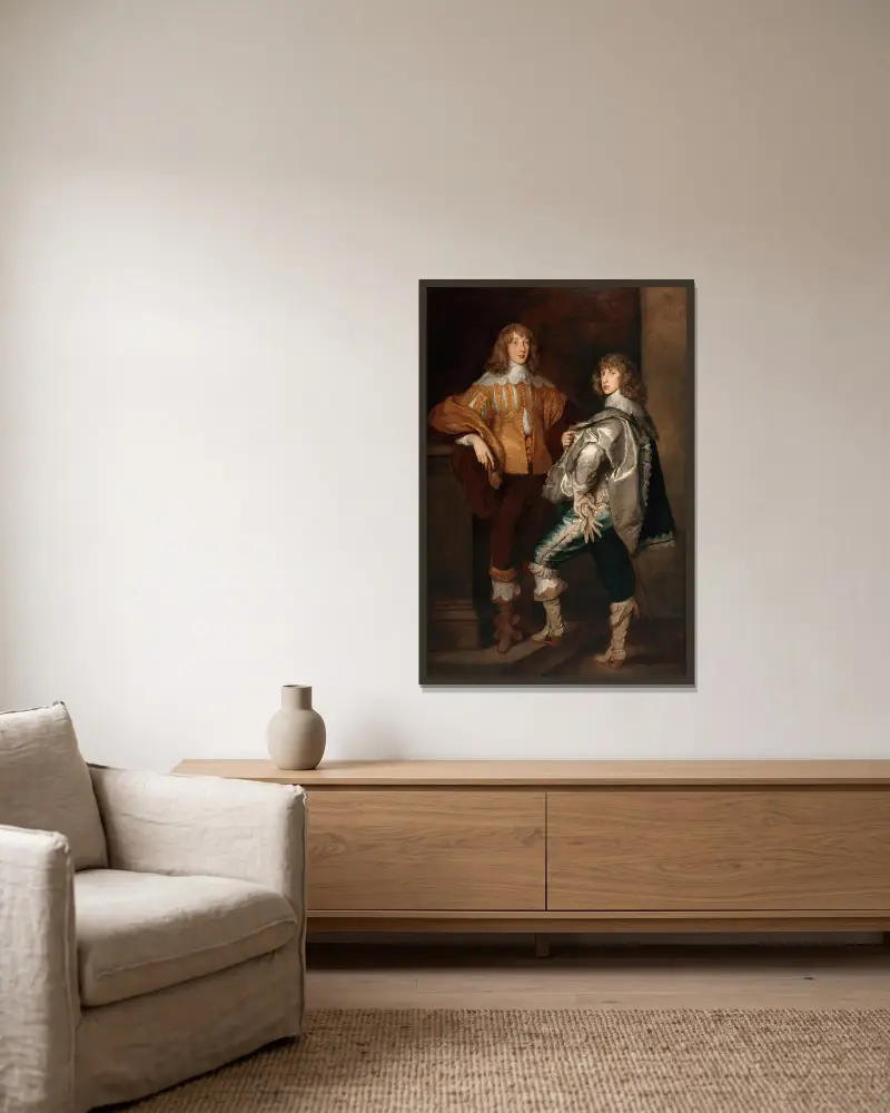 Lordowie John i Bernard Stuart, Thomas Gainsborough w ramie na ścianie