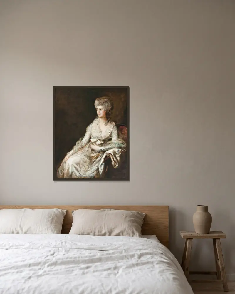 Madame Lebrun von Thomas Gainsborough gerahmt an einer Wand
