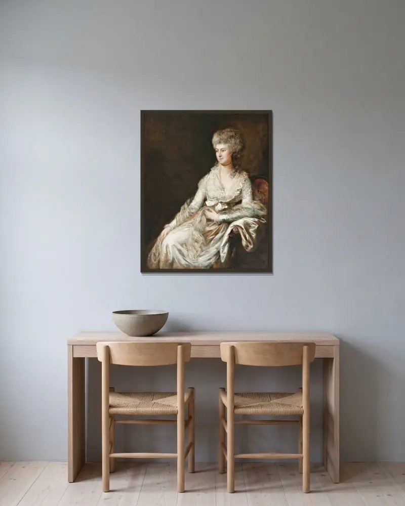 Madame Lebrun von Thomas Gainsborough gerahmt an einer Wand