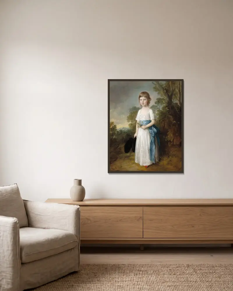 Meister John Heathcote von Thomas Gainsborough gerahmt an einer Wand