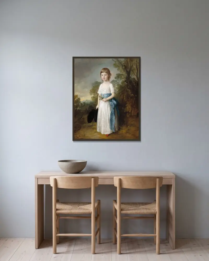 Meister John Heathcote von Thomas Gainsborough gerahmt an einer Wand