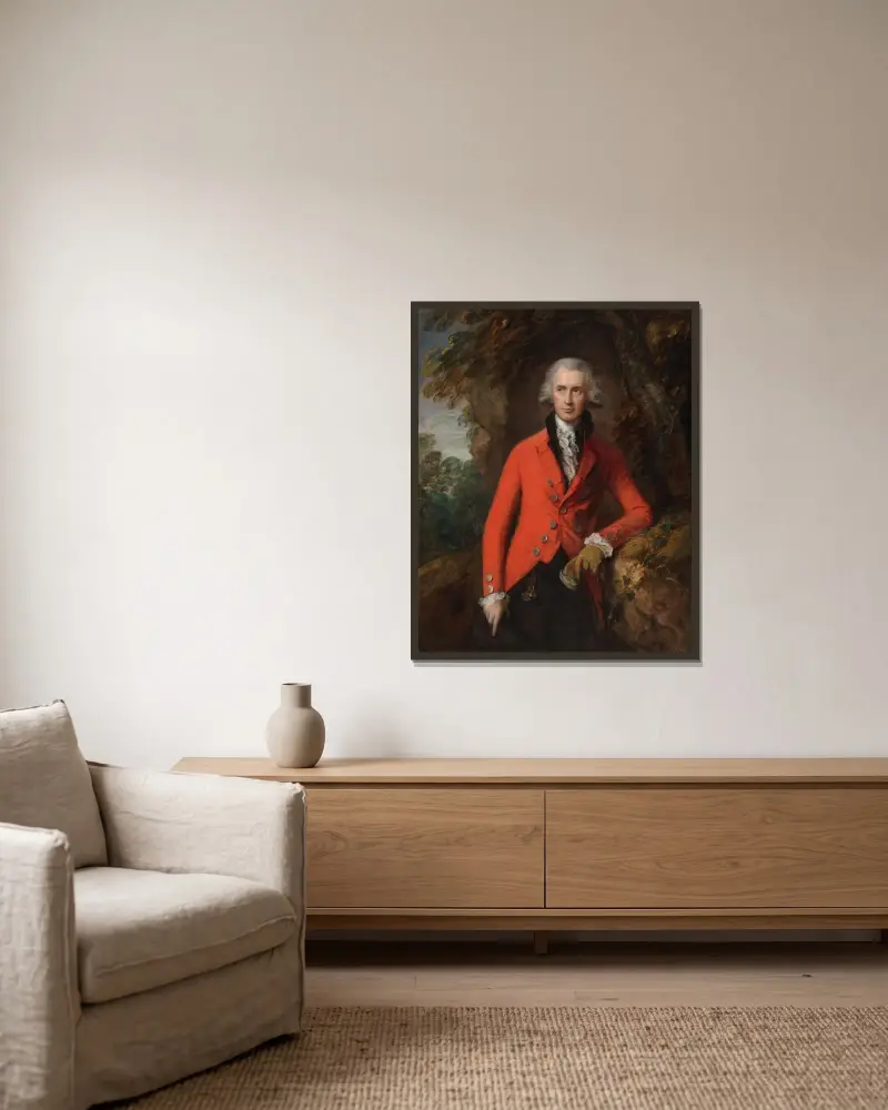 Mr Thomas Hibbert, Thomas Gainsborough w ramie na ścianie