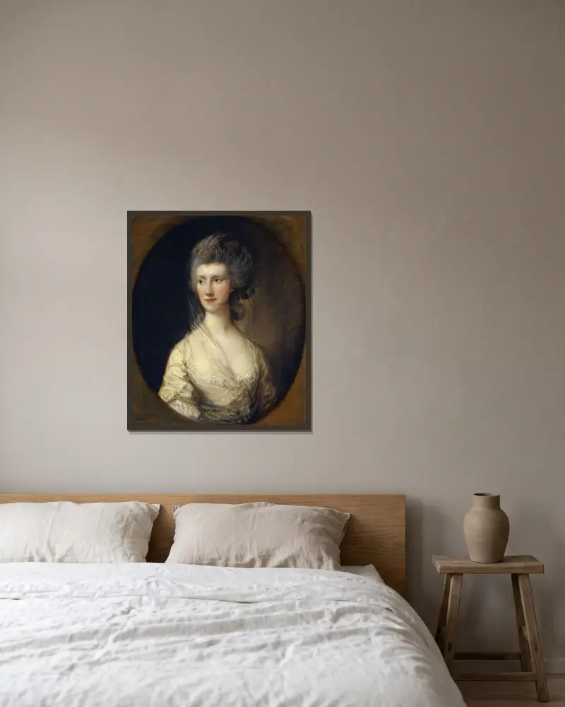 Mrs. John Taylor von Thomas Gainsborough gerahmt an einer Wand