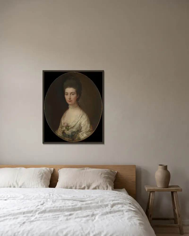 Mrs. Ralph Izard (Alice De Lancey, 1746–1832) von Thomas Gainsborough gerahmt an einer Wand