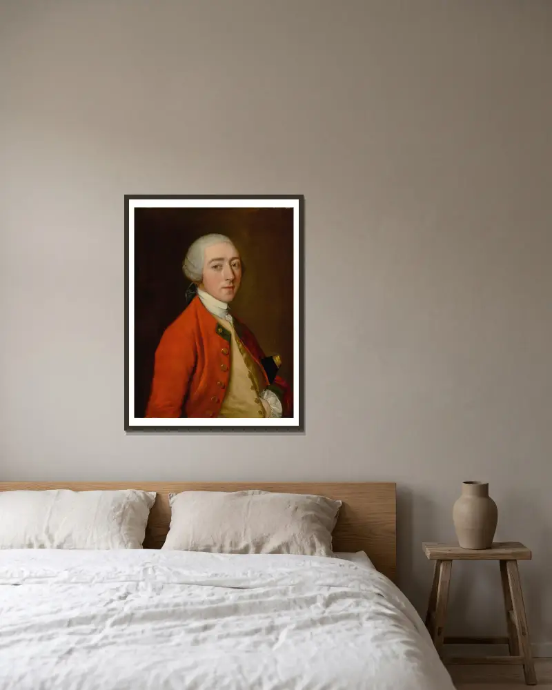Portrait Of Robert Price, Esquire Of Foxley av Thomas Gainsborough inramad på en vägg