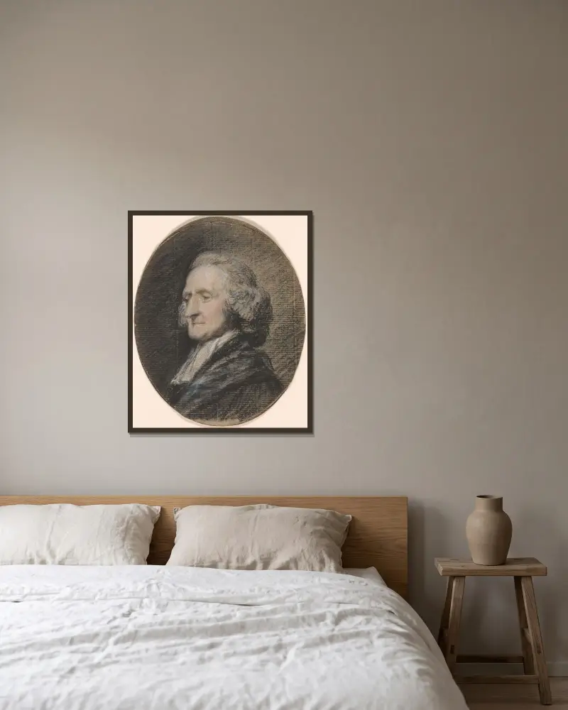 Richard Graves (1715–1804), rektor i Claverton, Somerset av Thomas Gainsborough inramad på en vägg