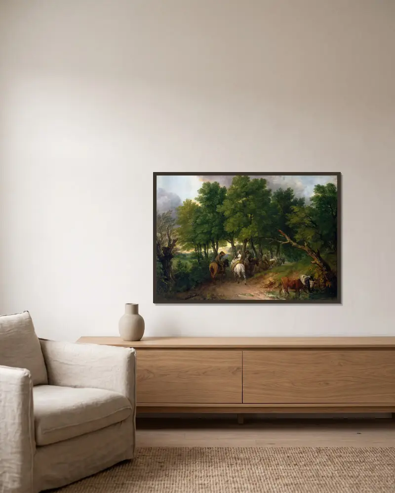 Droga z targu, Thomas Gainsborough w ramie na ścianie