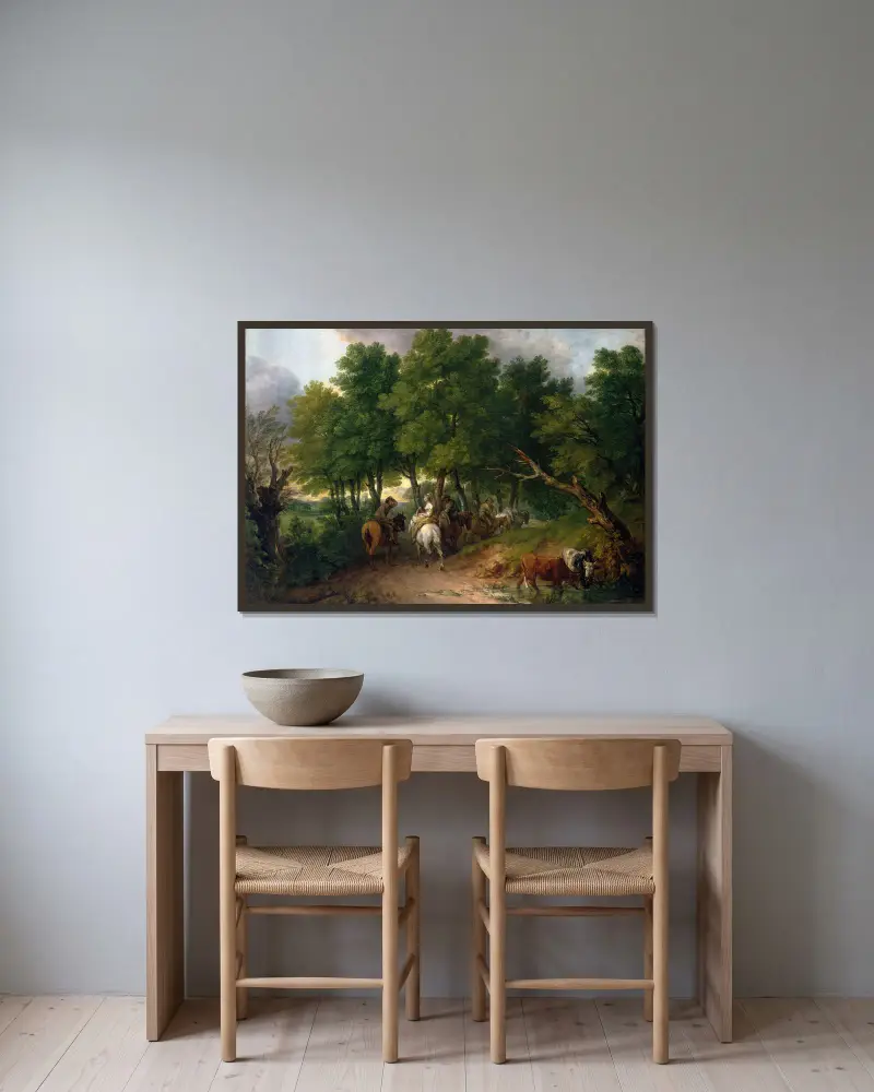 Droga z targu, Thomas Gainsborough w ramie na ścianie