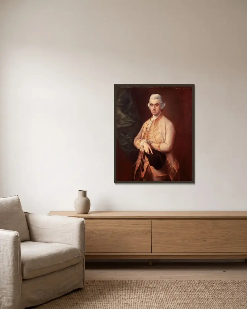 Sir Robert Clayton von Thomas Gainsborough gerahmt an einer Wand