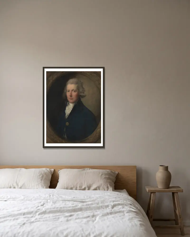William Pitt von Thomas Gainsborough gerahmt an einer Wand