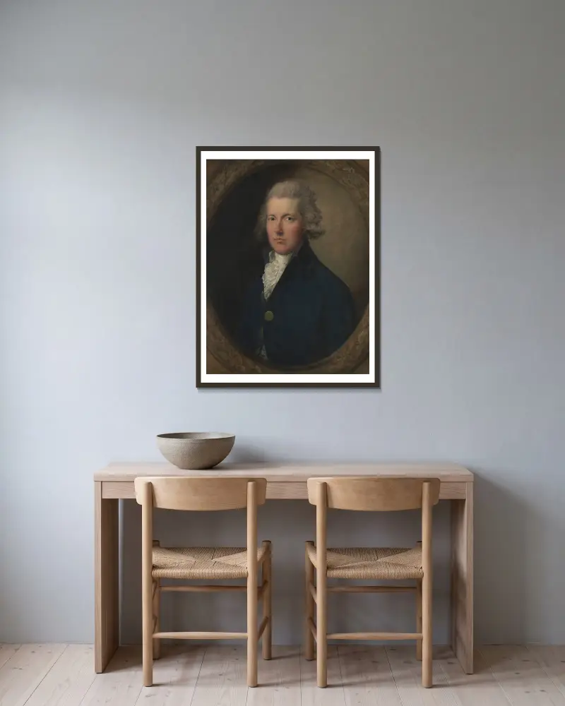 William Pitt von Thomas Gainsborough gerahmt an einer Wand