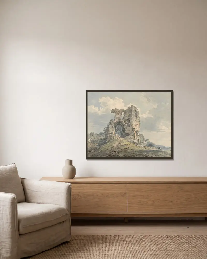 Denbigh Castle, Thomas Girtin v rámu na stěně