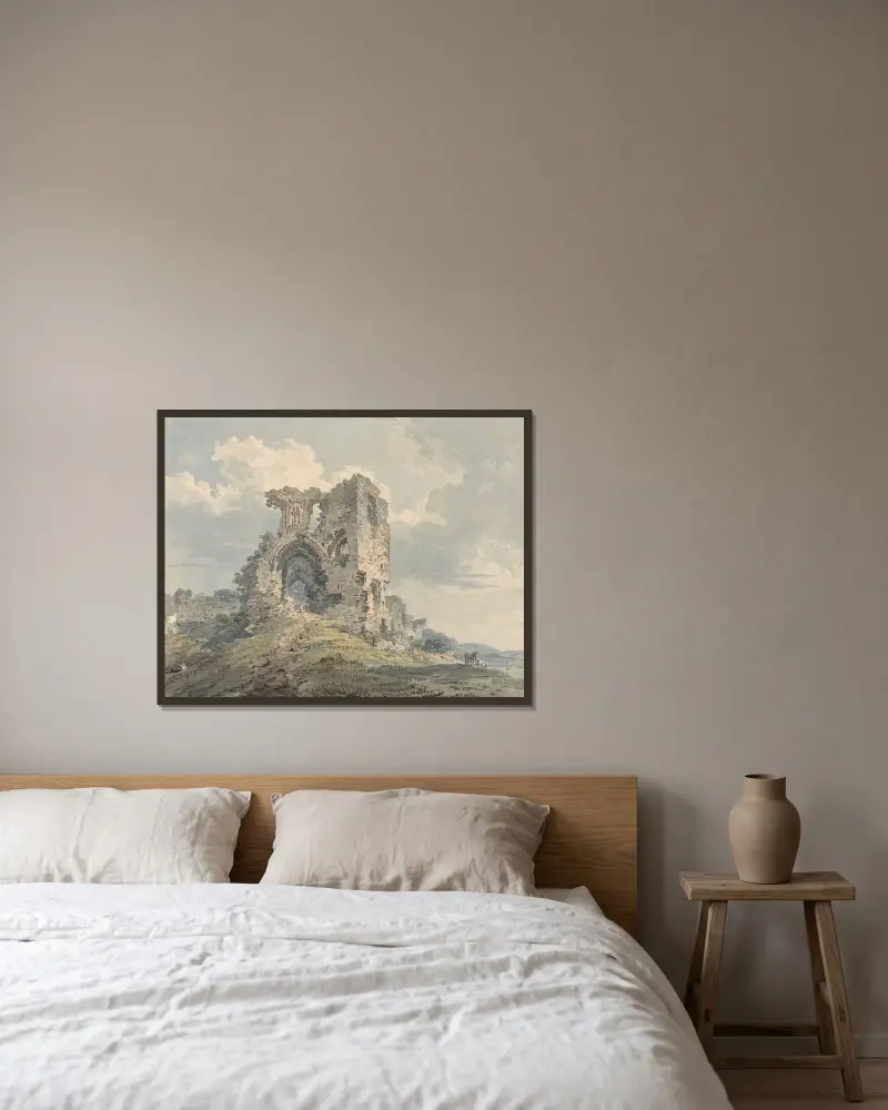 Denbigh Castle, Thomas Girtin v rámu na stěně