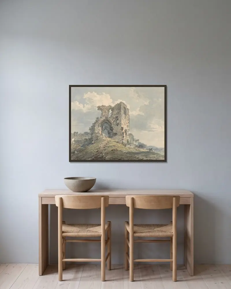 Denbigh Castle, Thomas Girtin v rámu na stěně