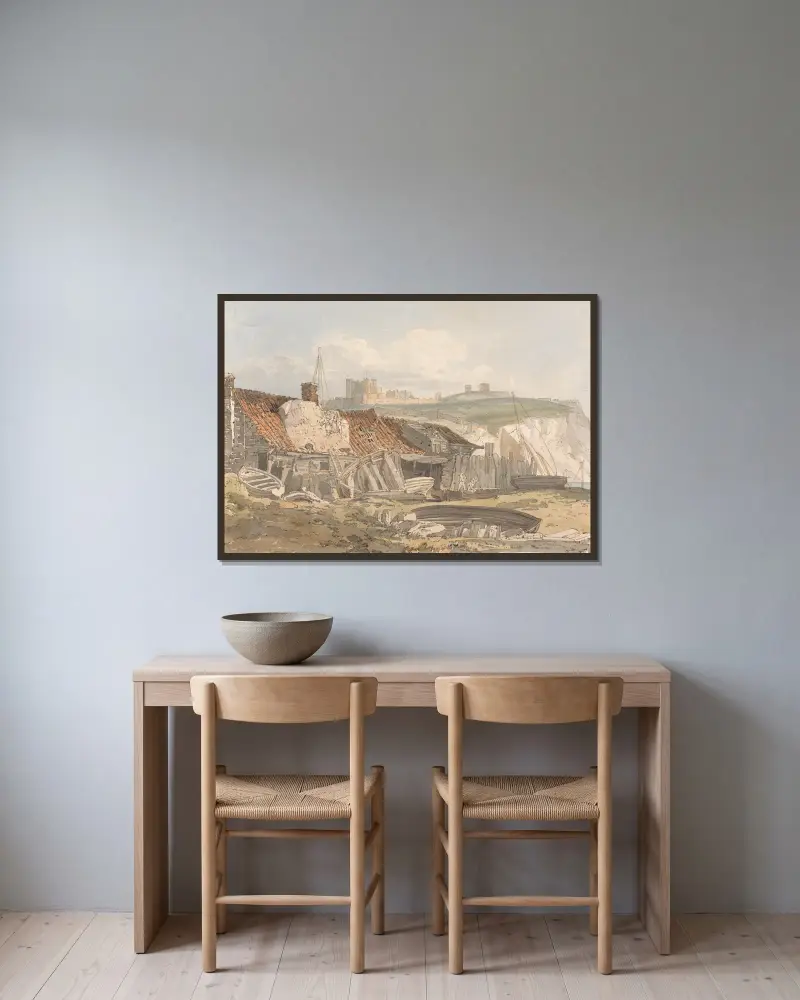 Dover von Thomas Girtin gerahmt an einer Wand