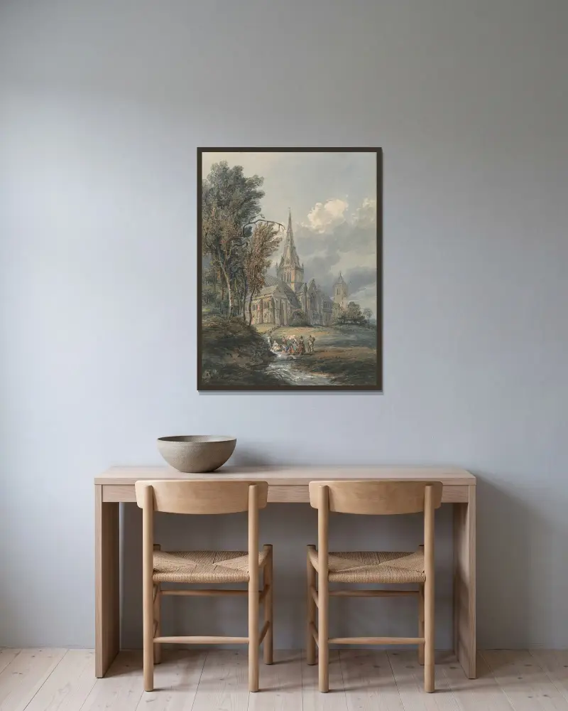 Glasgowská katedrála, Thomas Girtin v rámu na stěně