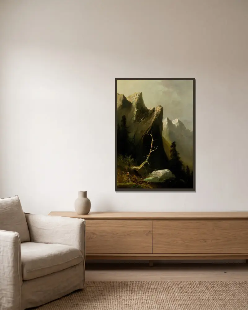 Indian Rock, Blue Mountains, Thomas Hill w ramie na ścianie