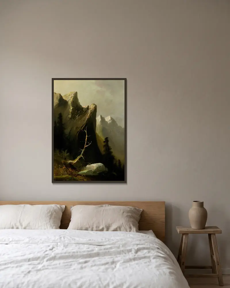 Indian Rock, Blue Mountains, Thomas Hill w ramie na ścianie