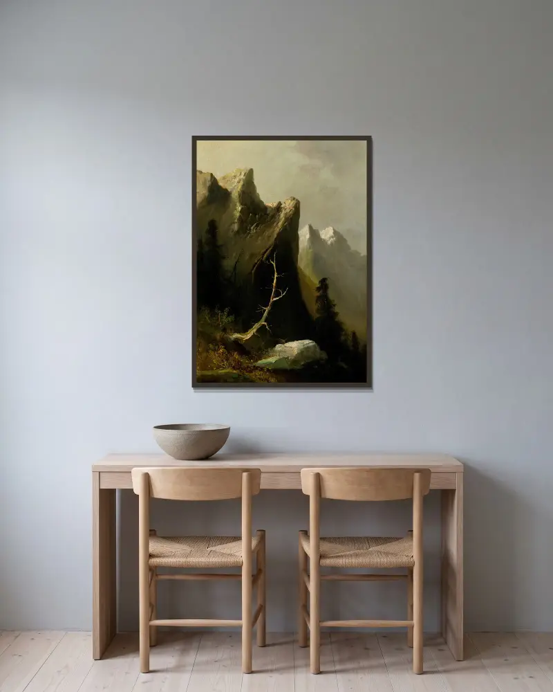 Indian Rock, Blue Mountains, Thomas Hill w ramie na ścianie