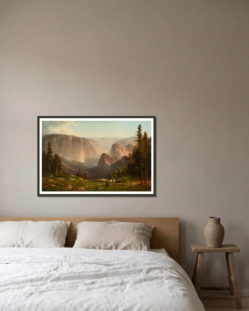 Yosemite, 1871, Thomas Hill w ramie na ścianie