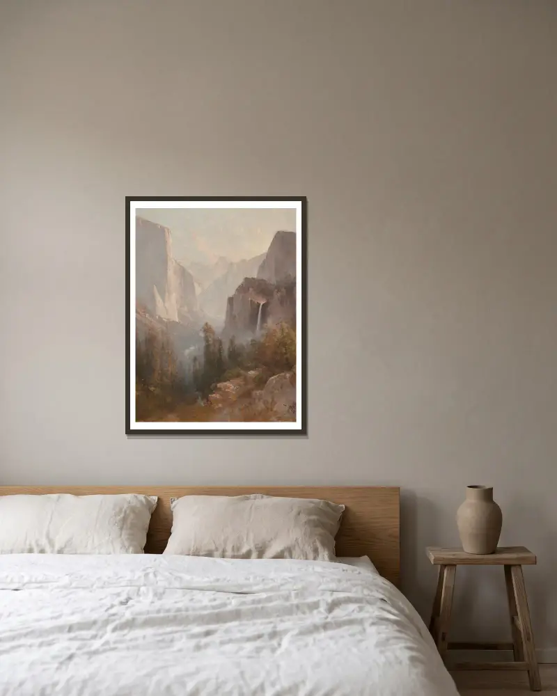 Yosemite, 1892, Thomas Hill v rámu na stěně