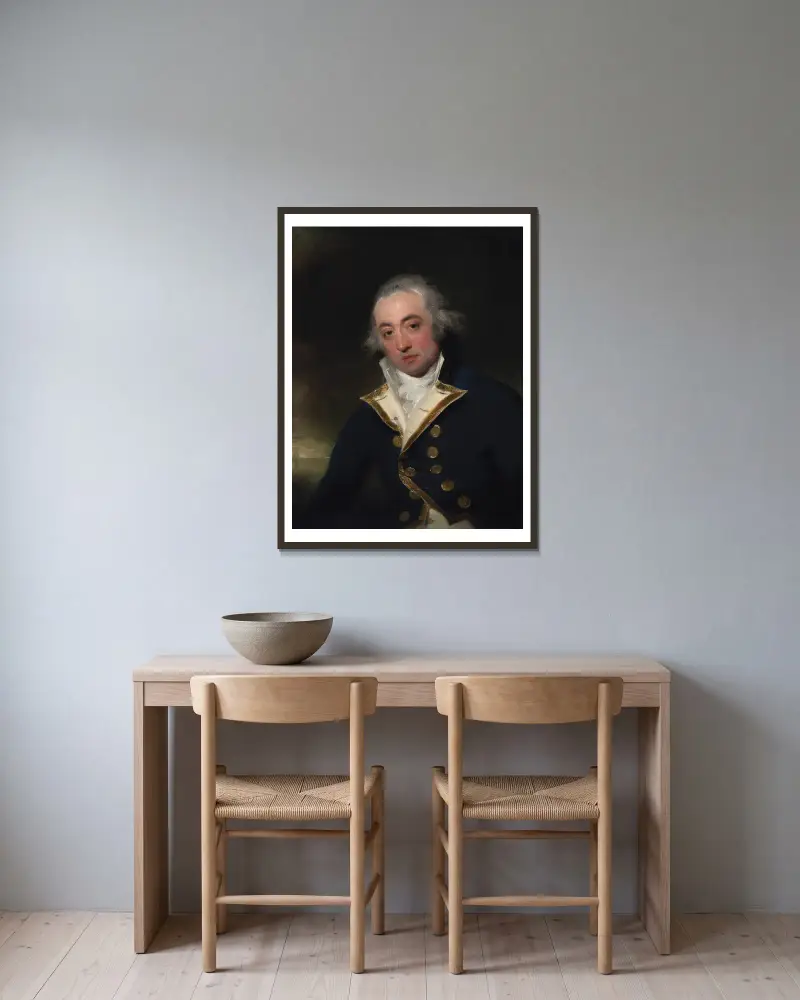 Admirál John Markham, Sir Thomas Lawrence v rámu na stěně