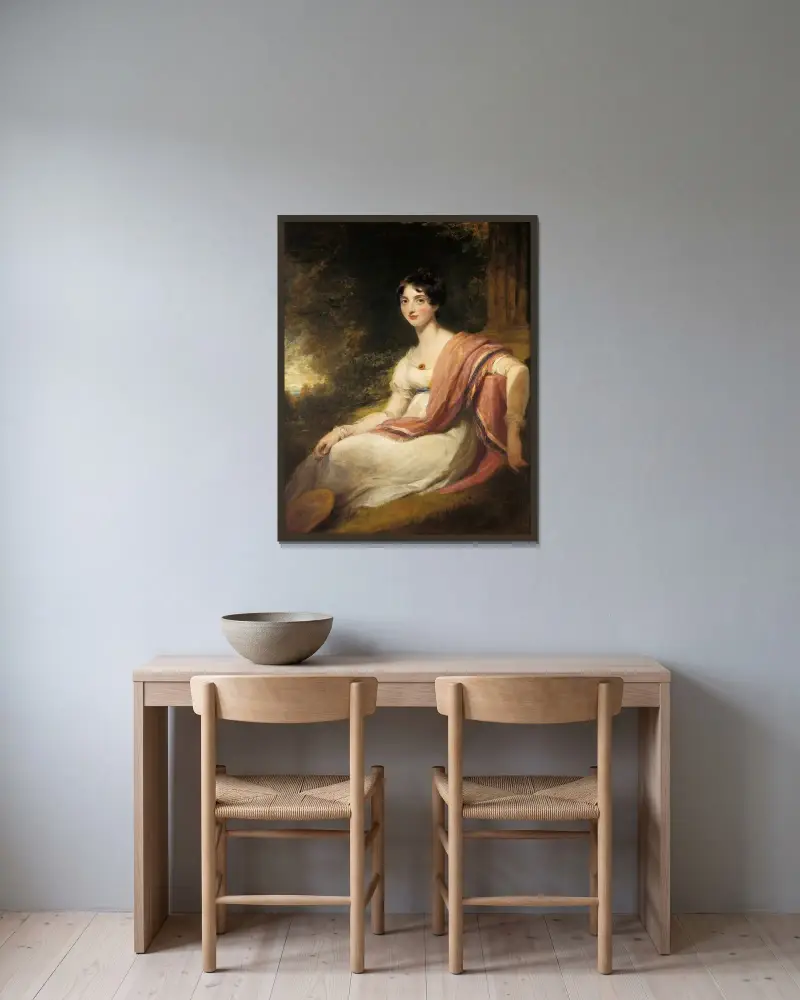 Caroline Matilda Sotheron von Sir Thomas Lawrence gerahmt an einer Wand