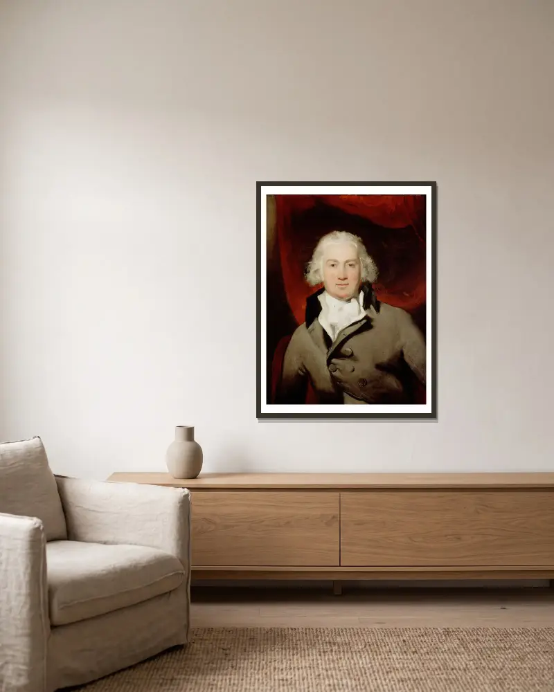 Ewan Law, M.P., Sir Thomas Lawrence v rámu na stěně