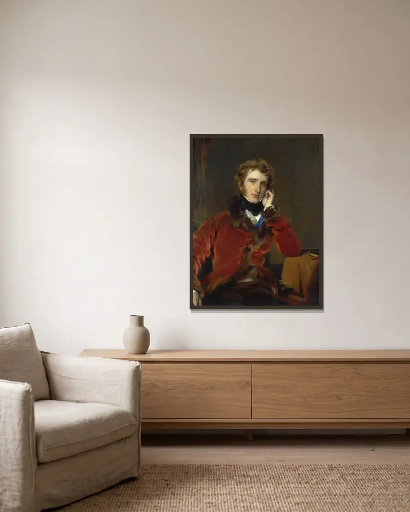 George James Welbore Agar-Ellis, Later 1st Lord Dover av Sir Thomas Lawrence inramad på en vägg