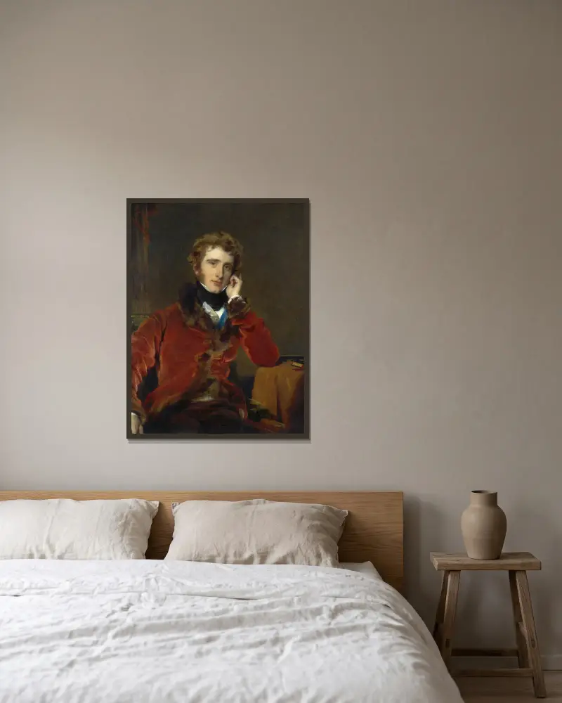 George James Welbore Agar-Ellis, Later 1st Lord Dover av Sir Thomas Lawrence inramad på en vägg