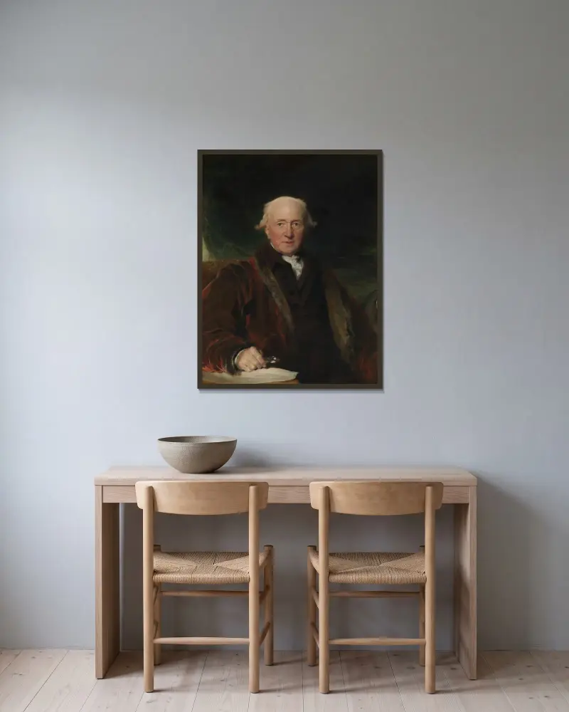 John Julius Angerstein von Sir Thomas Lawrence gerahmt an einer Wand