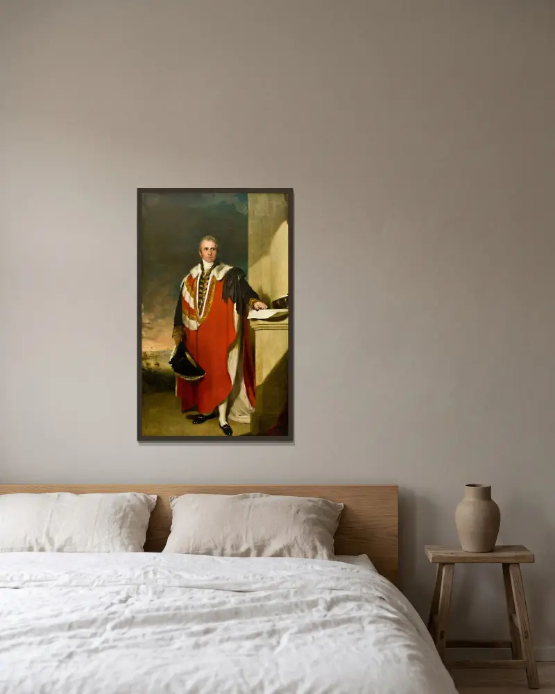 Lord Amherst von Sir Thomas Lawrence gerahmt an einer Wand