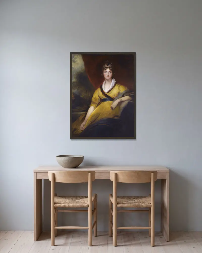 Mary, Countess of Inchiquin von Sir Thomas Lawrence gerahmt an einer Wand