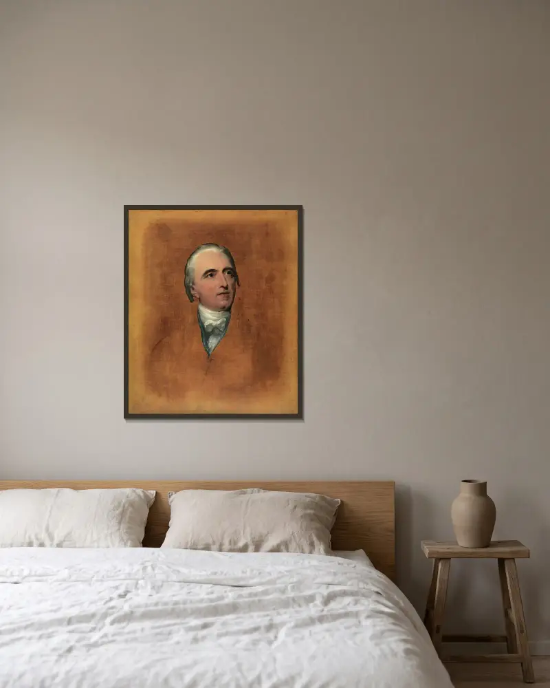 Porträt von Charles Binny von Sir Thomas Lawrence gerahmt an einer Wand