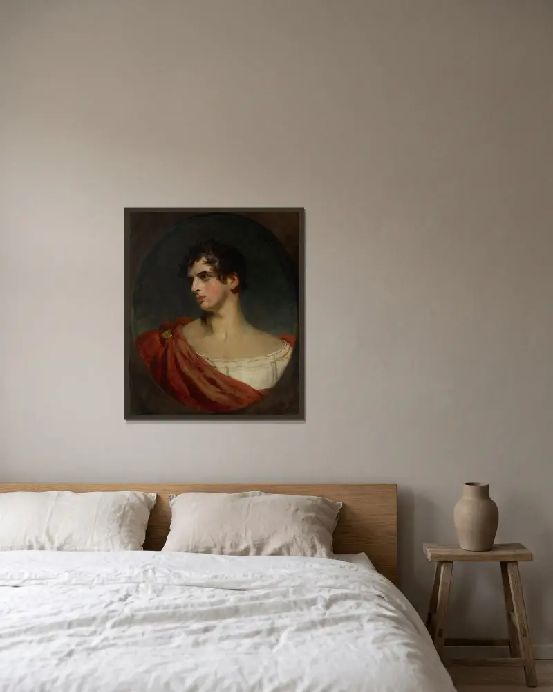 Porträtt av John Joseph Henry av Sir Thomas Lawrence inramad på en vägg