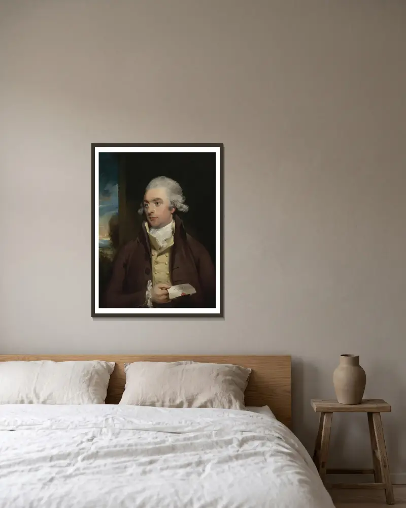 Portrait Of Mr. Darby av Sir Thomas Lawrence inramad på en vägg