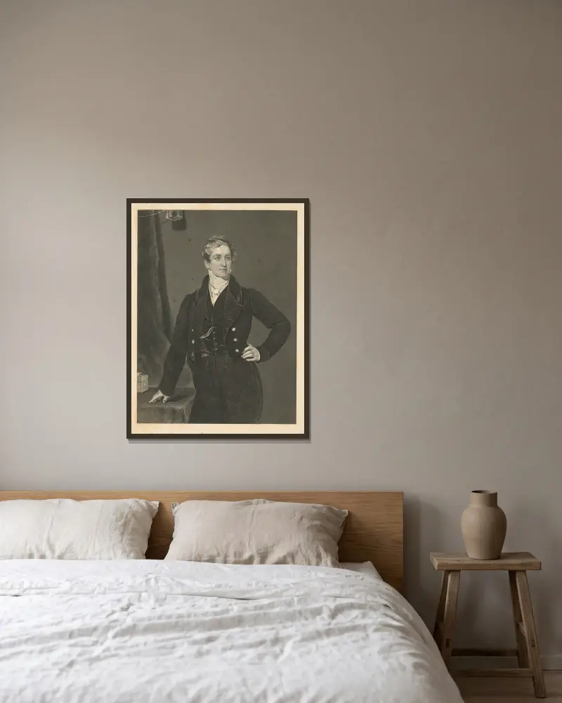 Robert Peel von Sir Thomas Lawrence gerahmt an einer Wand
