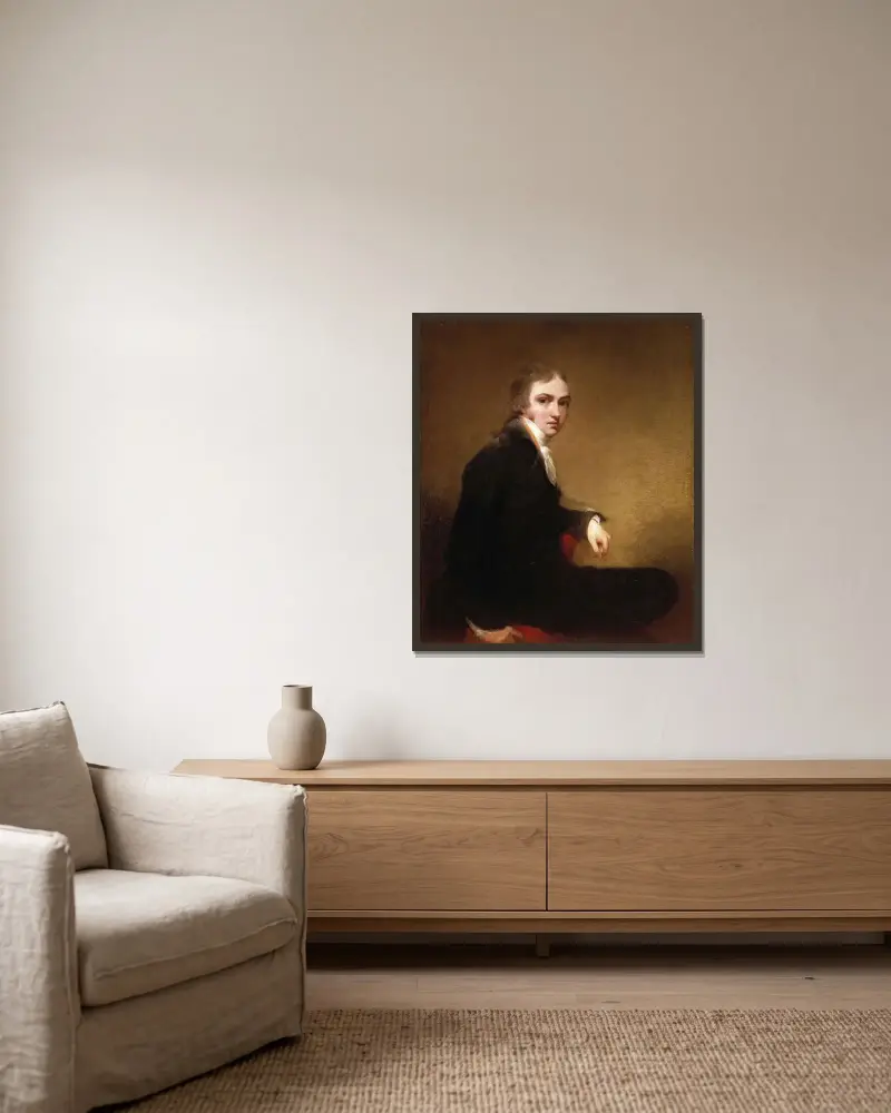 Autoportrét, Sir Thomas Lawrence v rámu na stěně