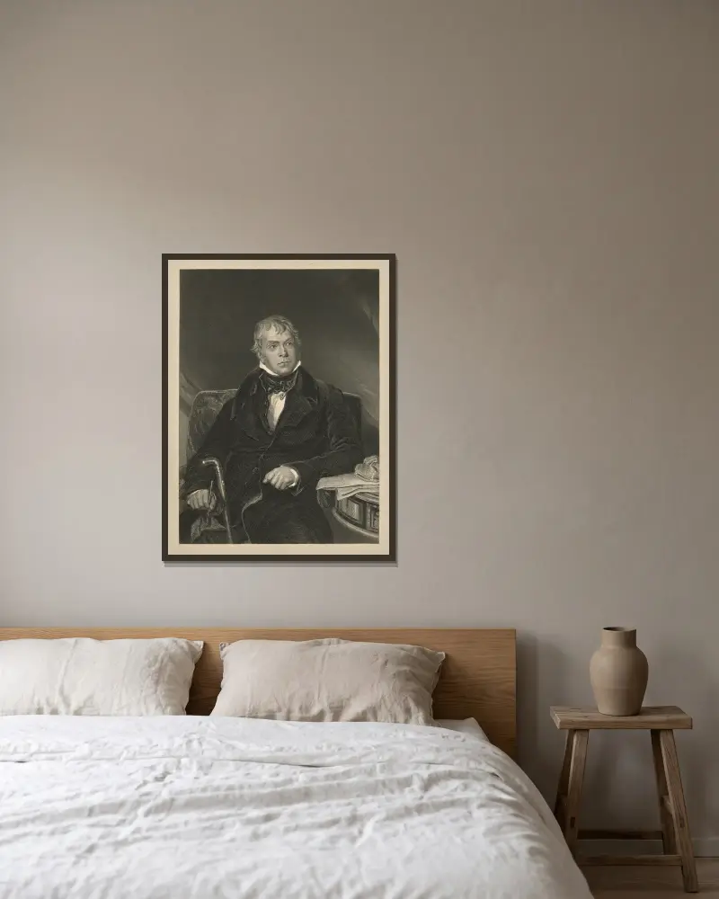Sir Walter Scott, Sir Thomas Lawrence v rámu na stěně
