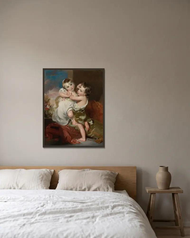 Ofiarowany pocałunek, Sir Thomas Lawrence w ramie na ścianie