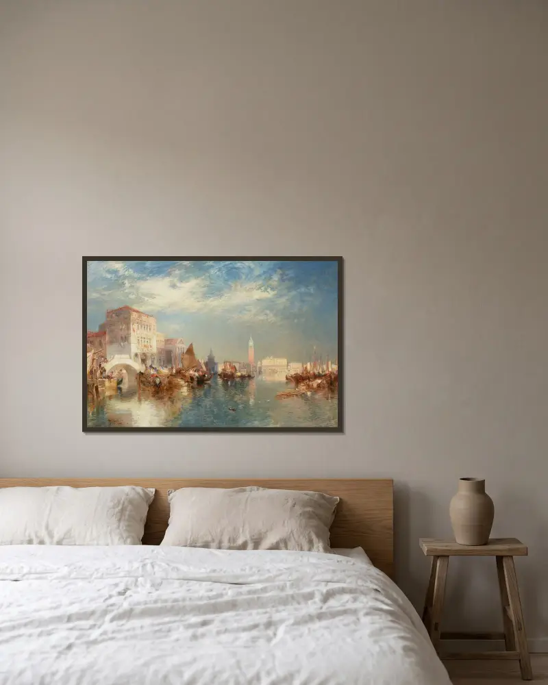 Glorious Venice von Thomas Moran gerahmt an einer Wand