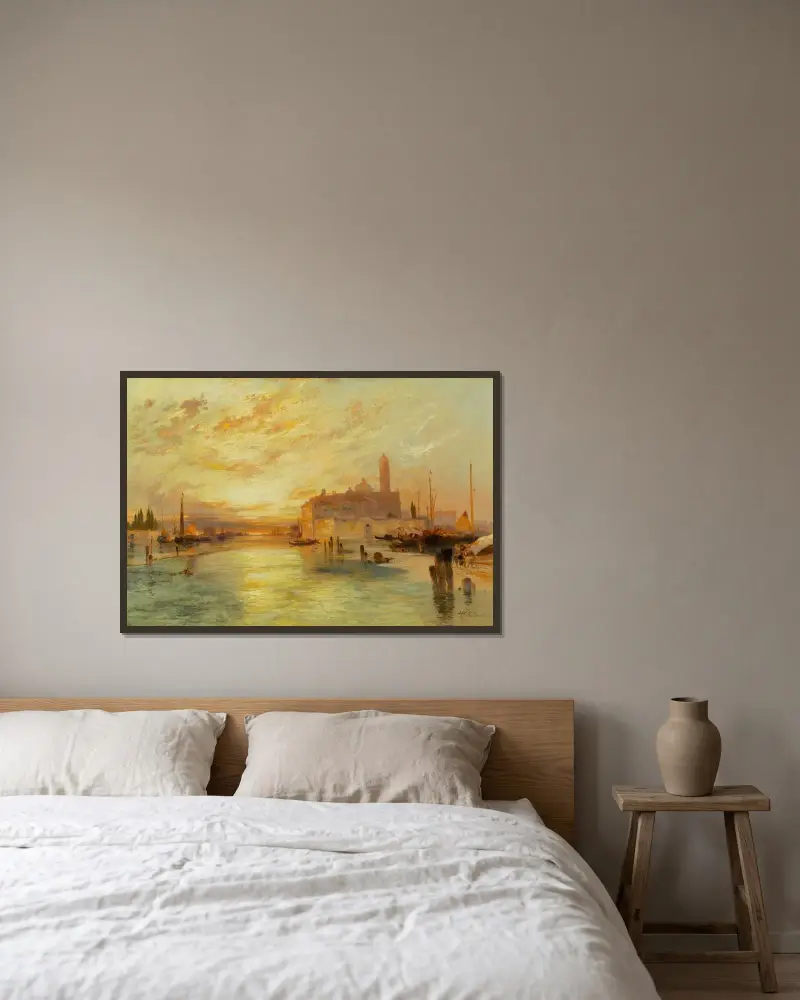 Venice, Thomas Moran w ramie na ścianie