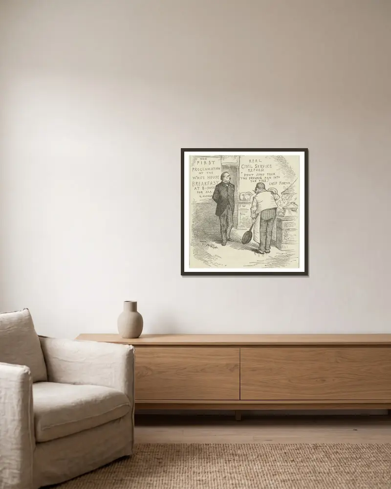 Noch ein Skandal in der Staatsverwaltung von Thomas Nast gerahmt an einer Wand