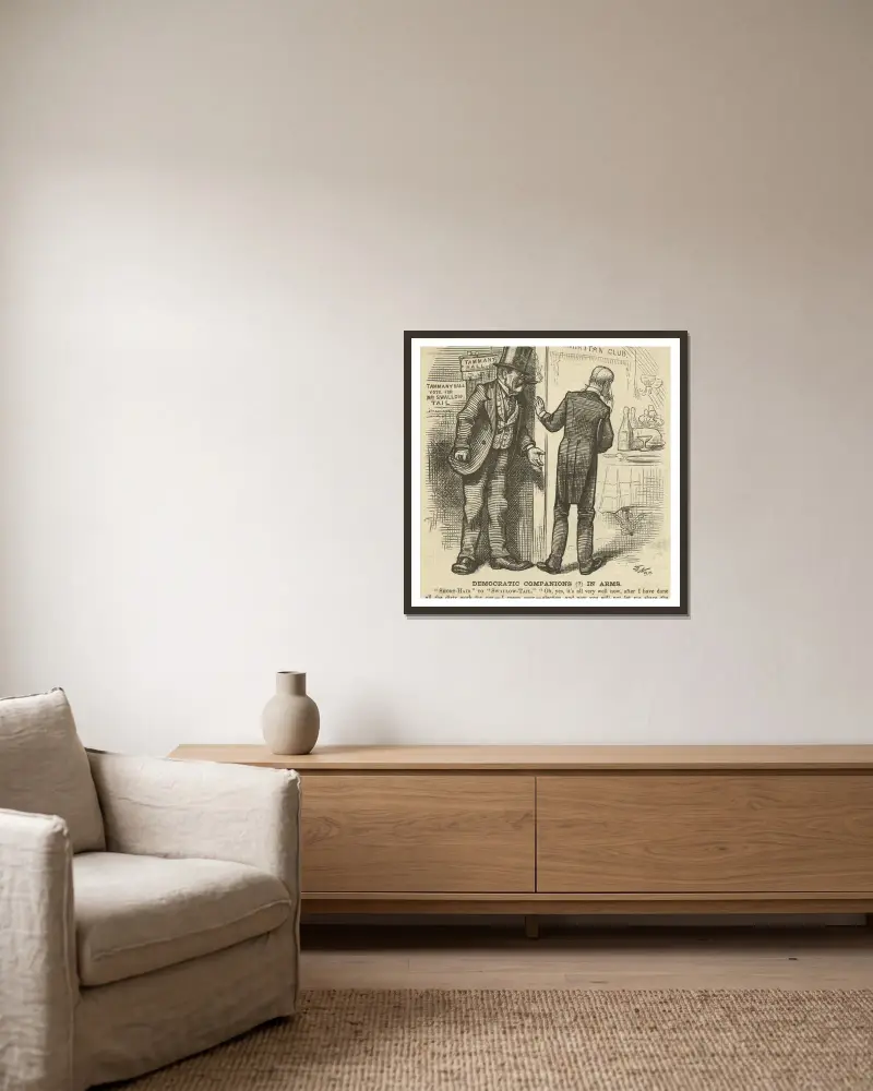 Ein weiteres mysteriöses Verschwinden von Thomas Nast gerahmt an einer Wand