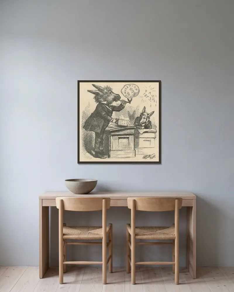 Doskonała komisja, Thomas Nast w ramie na ścianie