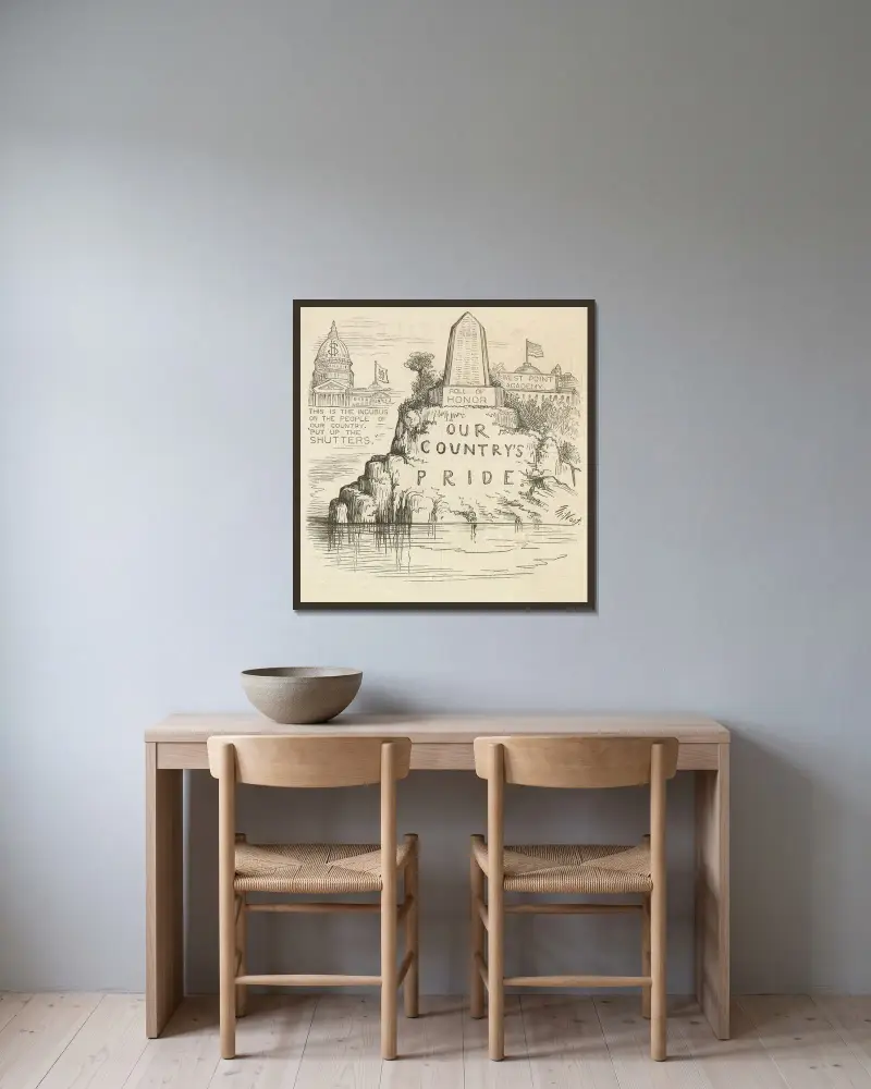 Not for sale av Thomas Nast inramad på en vägg