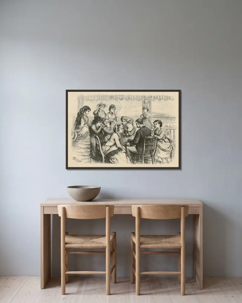 För mycket av det goda av Thomas Nast inramad på en vägg