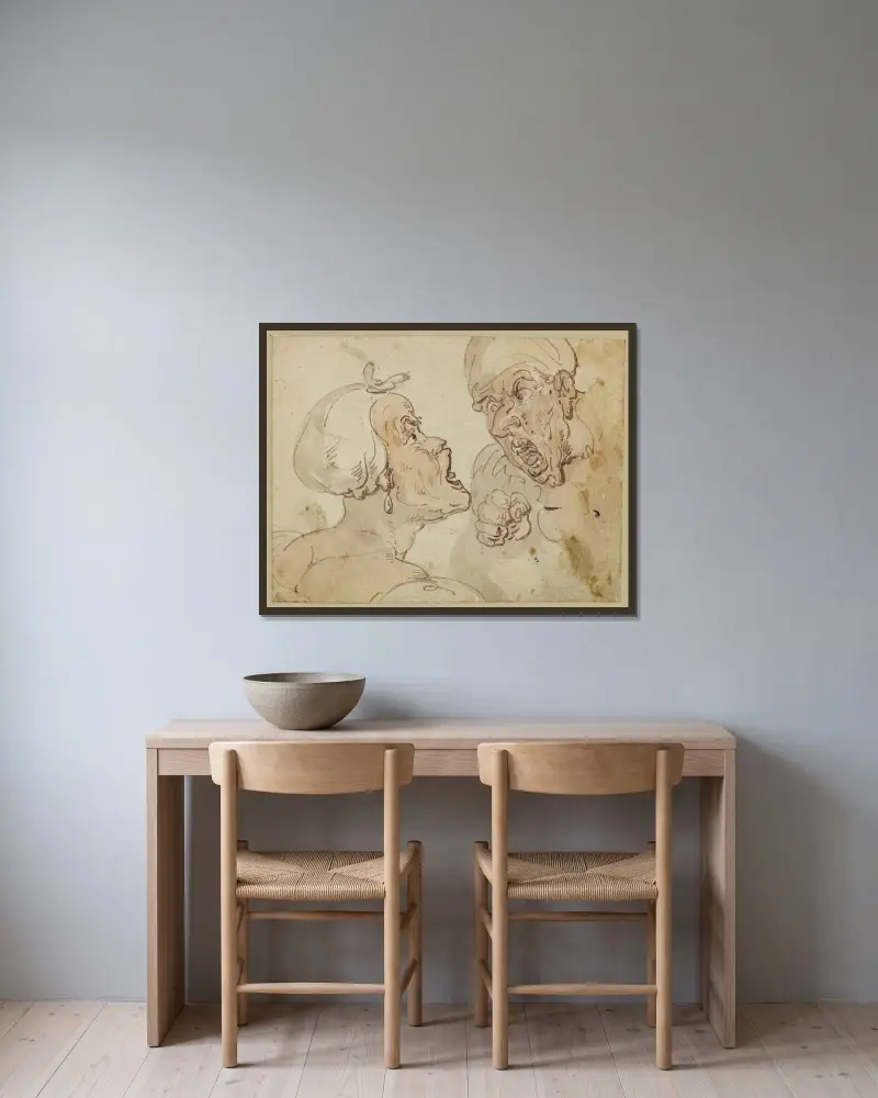 Argument, Thomas Rowlandson w ramie na ścianie